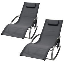 2 Sedie sdraio dondolo lettino