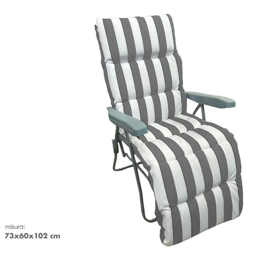 Sedia sdraio con cuscino - a,